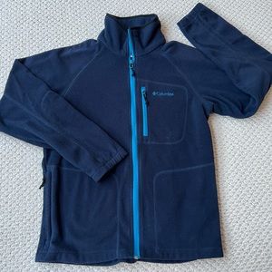 Kids size 14-16 Columbia like new zip fleece jacket